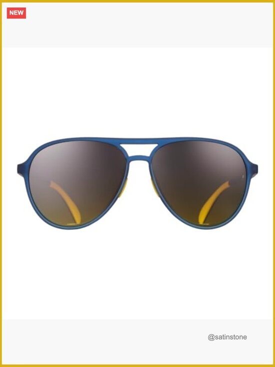 Polarized Aviator Sunglasses, No Slip No Bounce, Plastic Frame main image 5